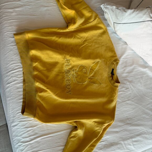 playboy yellow crewneck sweater - Picture 3 of 3